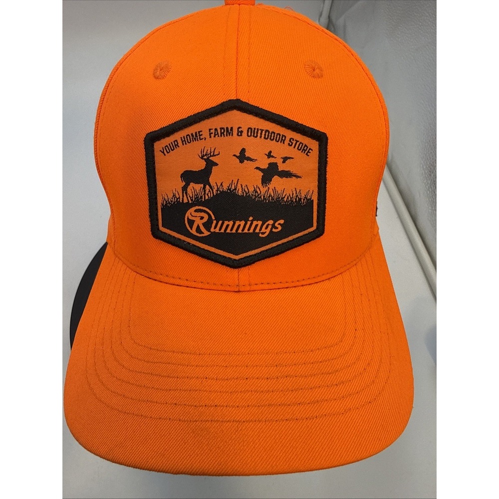 Runnings Federal Orange Front  Baseball Cap Hat Adjustable Snapback